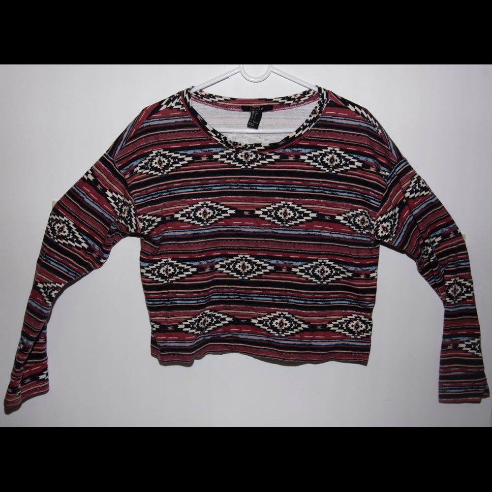 Forever 21 long sleeve crop top